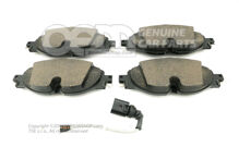 1 sada brzdových doštičiek s indikátorom opotrebovania kotúčovej brzdy 5Q0698151AE 1 sada brzdových doštičiek s indikátorom opotrebovania kotúčovej brzdy 5Q0698151AE