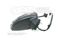 Uchytenie vonkajš. zrkadla s elektrickou nastavovacou jedn. saténovo čierna (1)