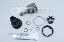 Spoj s konštantnou rýchlosťou s kufrom, pripevňovacími časťami a mazivom