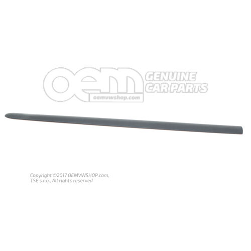 Ochranná lišta na dvere saténová čierna