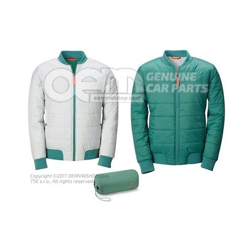 1T3084002B 92F reversible jacket, M, men’s, Petrol/Light Grey, ID. Buzz collection