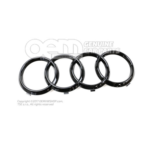 Znak AUDI čierna-lesklá 8T0853605T94