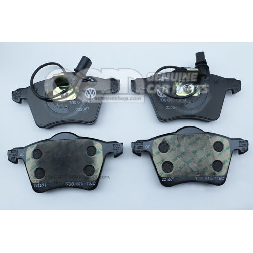 1 súprava brzd. obložení s indikáciou opotreb. pre kotúč. brzdu