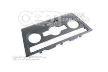 Rámček pre displej a ovládaciu jednotku čierny Volkswagen Golf Cabriolet 5K