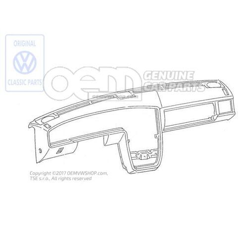 Palubná doska čierna Volkswagen Corrado 53