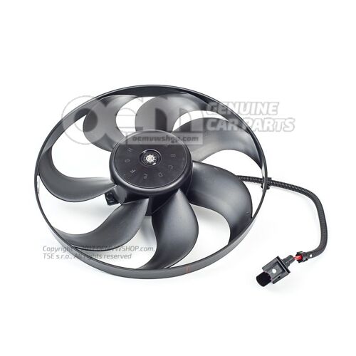 Ventilátor chladiča s držiakom ventilátora 6X0959455C