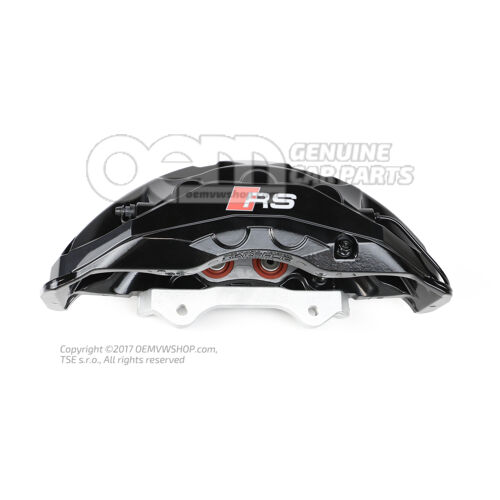 4K0615107N Audi RS7 Sportback a RS6/RS6 plus/Avant Quattro čierny brzdový strmeň bez brzdových doštičiek veľkosť 420x40 mm vľavo