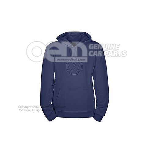 330084130A 530 Hooded sweatshirt, S, men's, Dark Blue, Volkswagen Collection