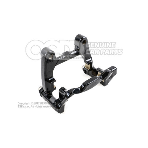 Držiak brzdy s vodiacimi čapmi