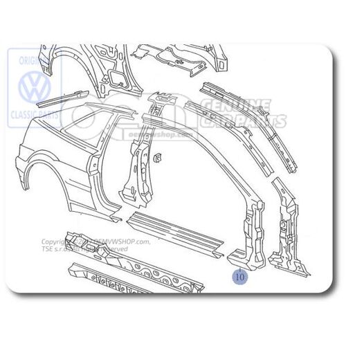 Čiastočný diel - stĺpik A