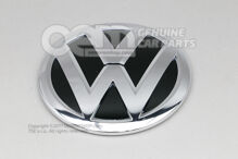 Znak VW čierny vysoký lesk / leštený chróm