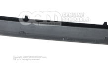 Ozdobná lišta nárazníka saténová čierna (2)