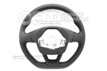 Multivládací (kožený) volant čierny / čierny (1)