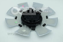 Krytka náboja chrómové farby / čierna (1)