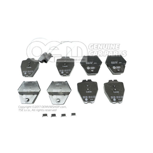 1 súpr. brzd. obložení pre kotúčovú brzdu