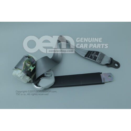 Trojbodový bezpečnostný pás so zotrvačnosťou cievky šedej