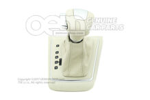 Hlavica radiacej páky (koža) so zdobením prevodovky (koža) slonová kosť Škoda Octavia 1Z