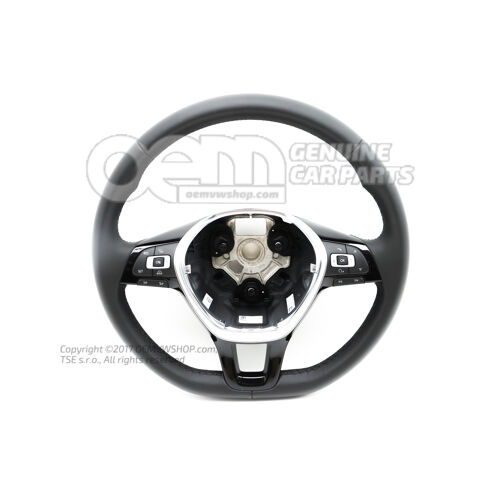 Multivelačný volant (koža) čierny