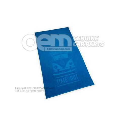 7E9084500 Beach towel, Light blue, T1 motif, Heritage Collection