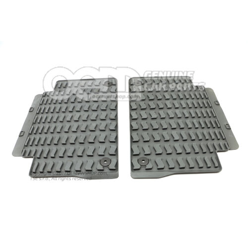 1 sada podložiek pod nohy (gumová) stredne šedá