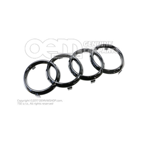 Znak AUDI čierna-lesklá 8J0853605BT94
