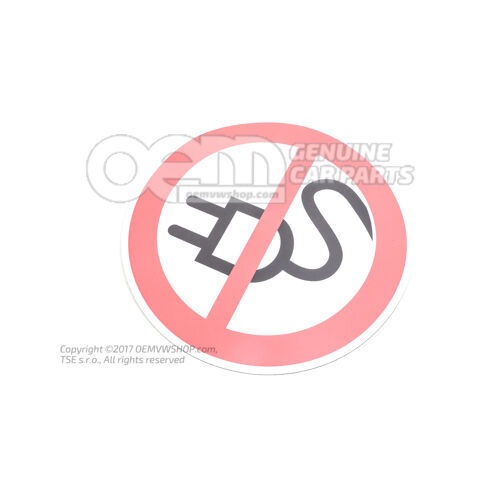 Tabuľka so zákazom 'Nenabíjať' VAS 6871 ASE48219900000