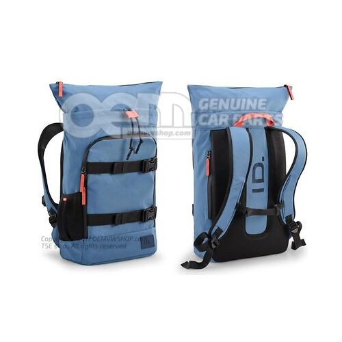 11G087329 Rucksack, Medium blue, ID collection