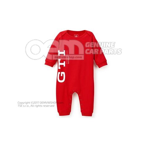 5HV084401A 645 Baby romper suit, 80/86, Red, GTI Collection