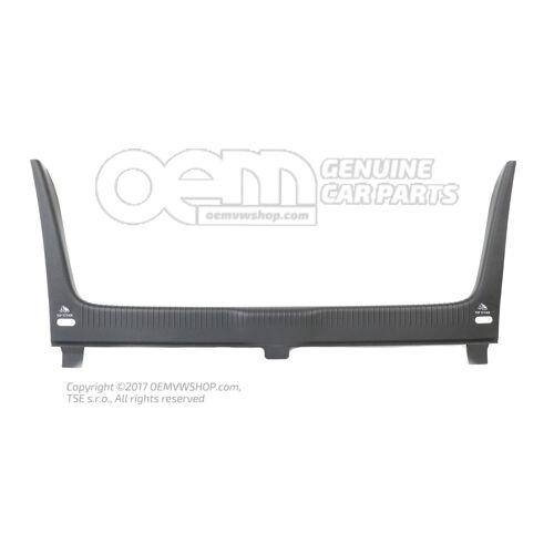 Kryt na nosič zámku titán čierny