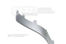 Ozdobná lišta nárazníka čierna Audi TTRS Coupe / Roadster 8J (1)