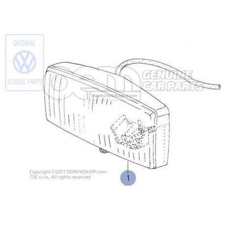 Halogénový hmlový svetlomet, žlté svetlo