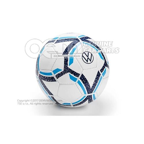 5H0050540A Football, White/light blue/dark blue, Volkswagen collection