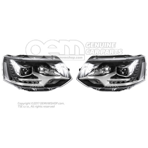 Originálna sada svetlometov Volkswagen Bixenon LED Multivan - LHD