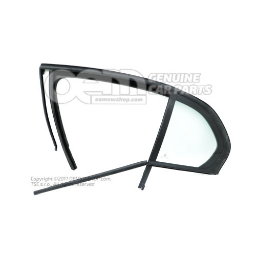 Sklo dverí pevné s tesnením