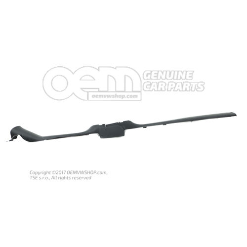 Parapetná lišta saténová čierna