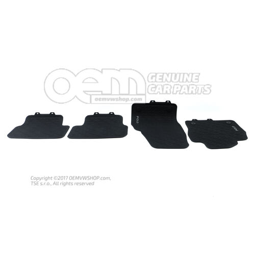 1 sada podložiek do každého počasia titánová čierna