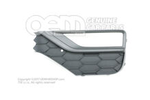 Kryt na kryt hmlového svetla saténový čierny Volkswagen Amarok 2H