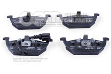 1 sada: brzdové doštičky s indikátorom opotrebovania kotúčovej brzdy 1J0698151P