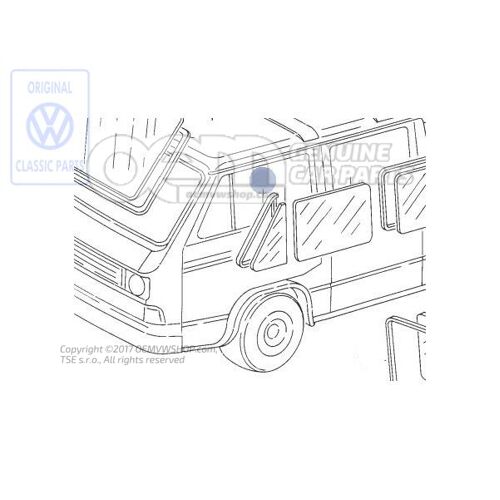 Tesnenie pre sklo dverí pevné