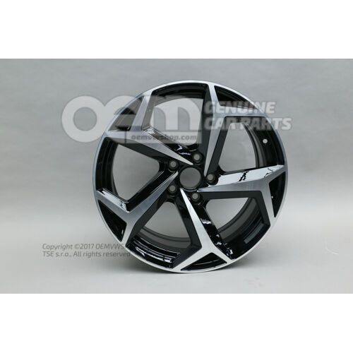 Hliníkový disk Hliníková lesklá/čierna 3G0601025BGFZZ