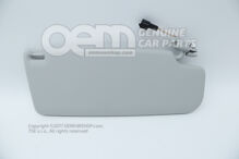 Slnečná clona so zrkadlom a krytom perleťovo šedá (2)