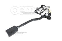 Západka pásu s výstražným kontaktom saténová čierna / červená (1)