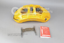 4KE615108B SR6 Audi Q8 e-tron a e-tron žltý Brzdový strmeň bez brzdových doštičiek veľkosť 400x38mm predný pravý