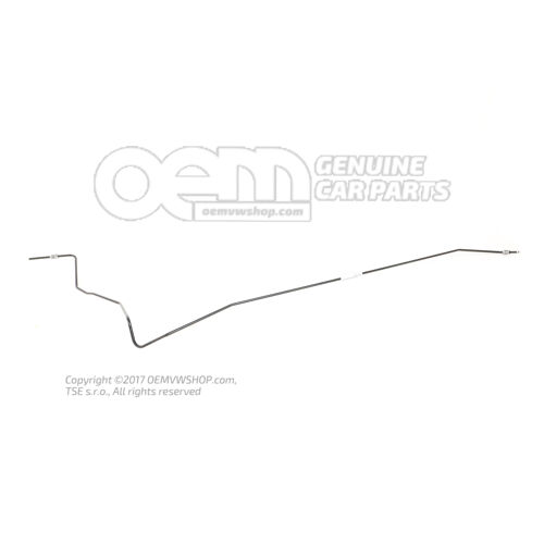 Brzd. potrubie od brzd. hadice k brzdovému valčeku kolesa