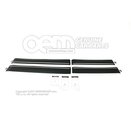 Ochranná fólia vstupného pruhu čierna / strieborná