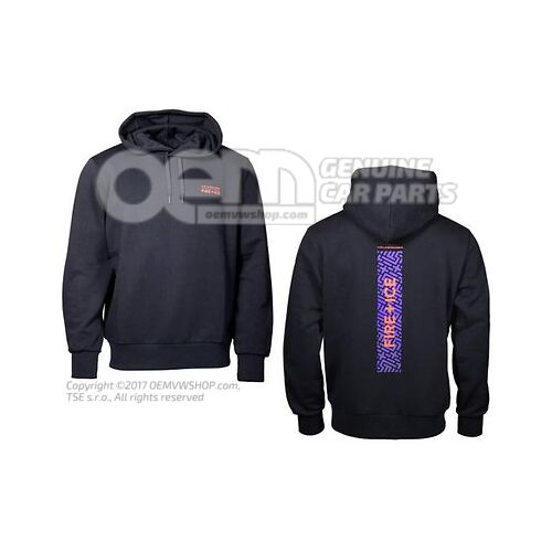 10B084130B 041 Hooded sweatshirt, M, Schwarz, Unisex, "Fire + Ice"