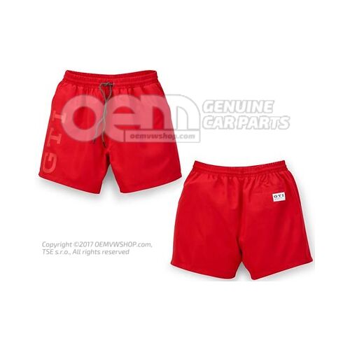 5HV084580A 645 Bathing trunks, S, men’s, Red, GTI Collection
