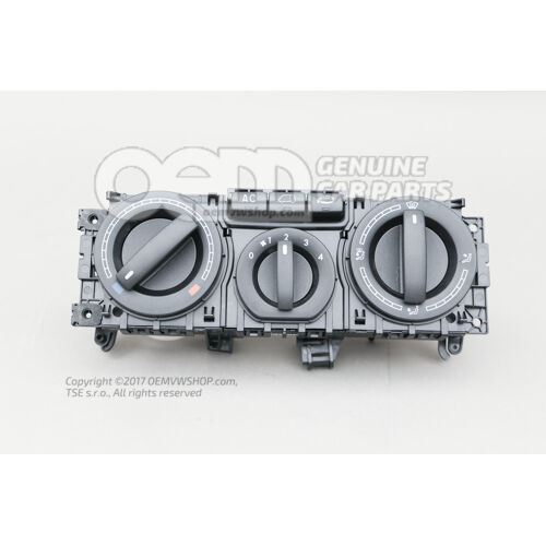 Regulácia čerstvého vzduchu a kúrenia saténovo čierna