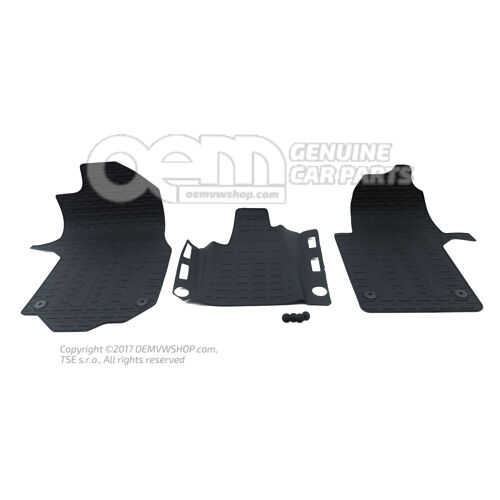 1 sada podložiek do každého počasia titánová čierna