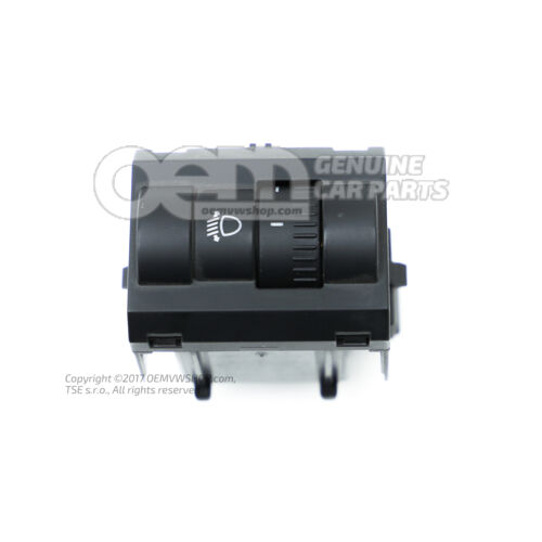 Spínač ovládania sklonu svetlometov pre ovládanie sklonu svetlometov čierno-biely